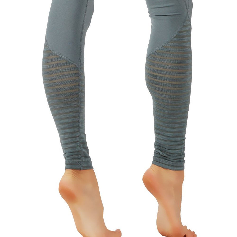 Yoga pants Burn out Mesh Full Length leggings - Picture 3 of 7